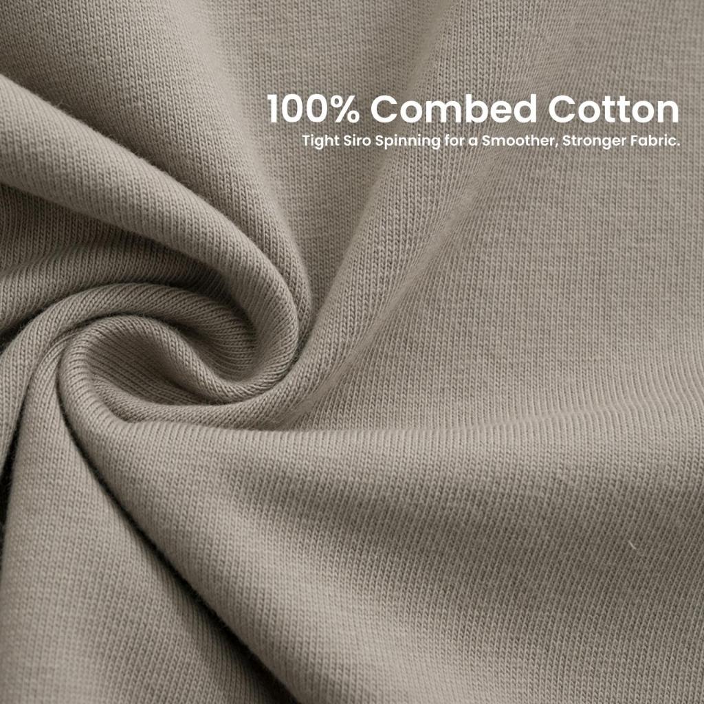 BORU Premium Cotton Oversized Tshirt Heavyweight & Thick Comfortable Fade-Resistant (250gsm)